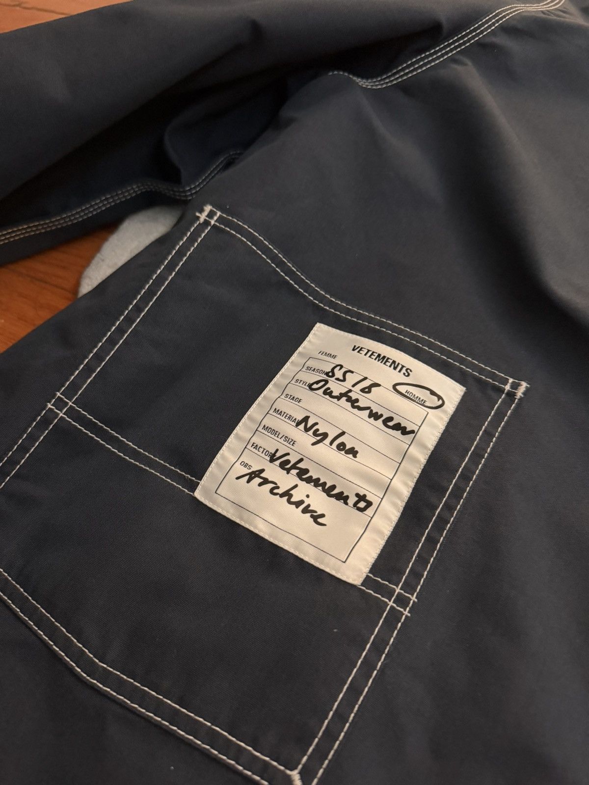Vetements Vetements Navy Workwear Shirt（Rare） Size US L / EU 52-54 / 3 - 2 Thumbnail