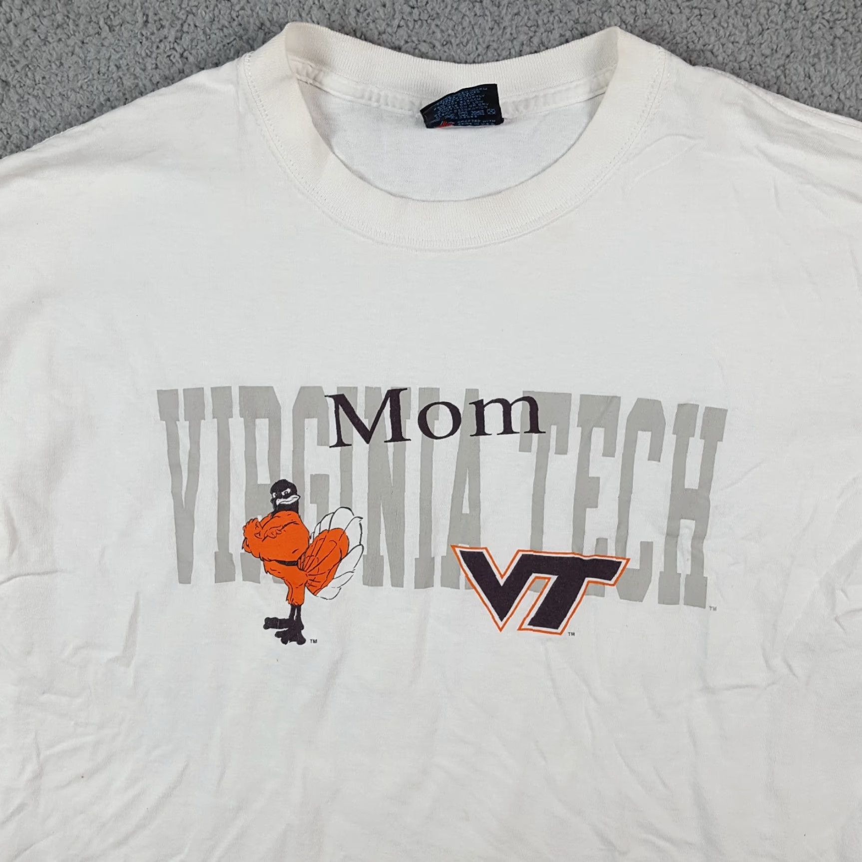 Soffe Vintage Virginia Tech Hokies NCAA T-Shirt Men XL White Retro College Football Varsity Y2K Size US XL / EU 56 / 4 - 2 Thumbnail
