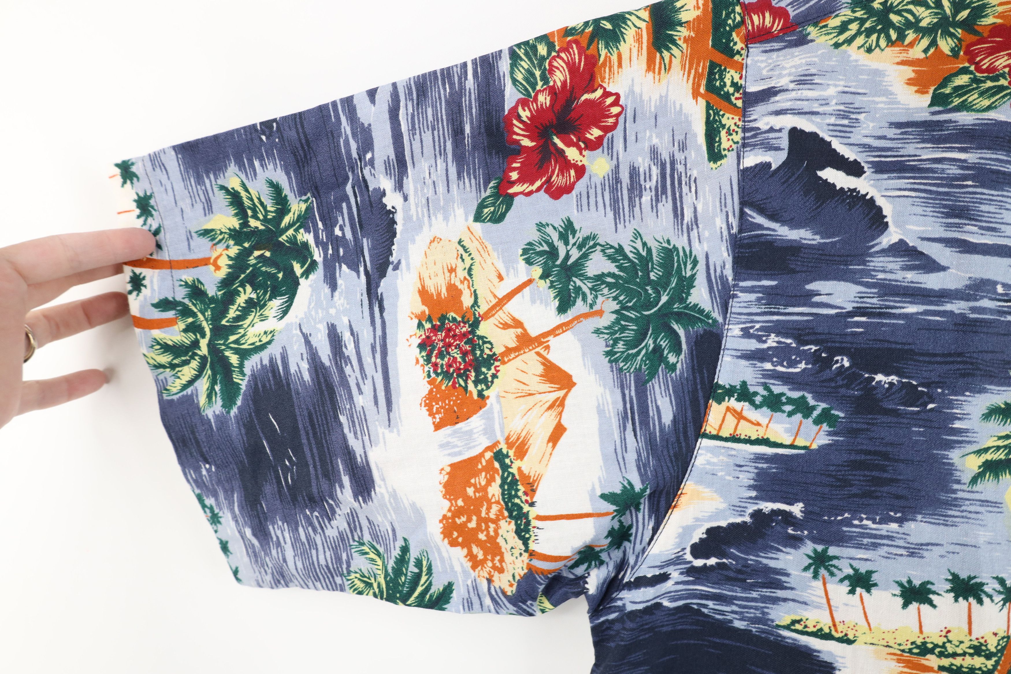 Vintage Vintage 90s Y2K Streetwear Flower Luau Hawaiian Button Shirt Size US M / EU 48-50 / 2 - 5 Thumbnail