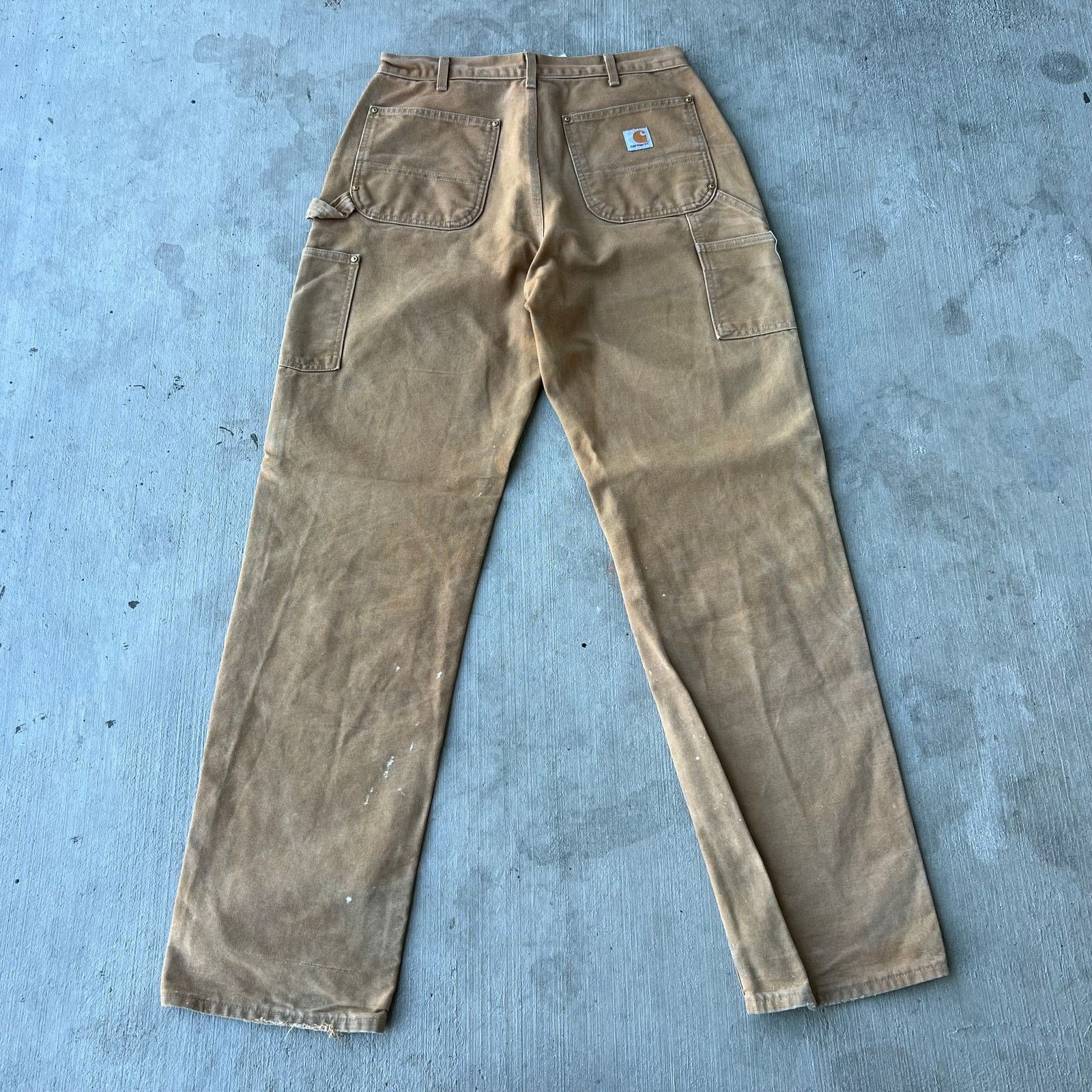 Carhartt × Vintage Carhartt brown double knee work wear carpenter pants Size US 31 - 5 Thumbnail
