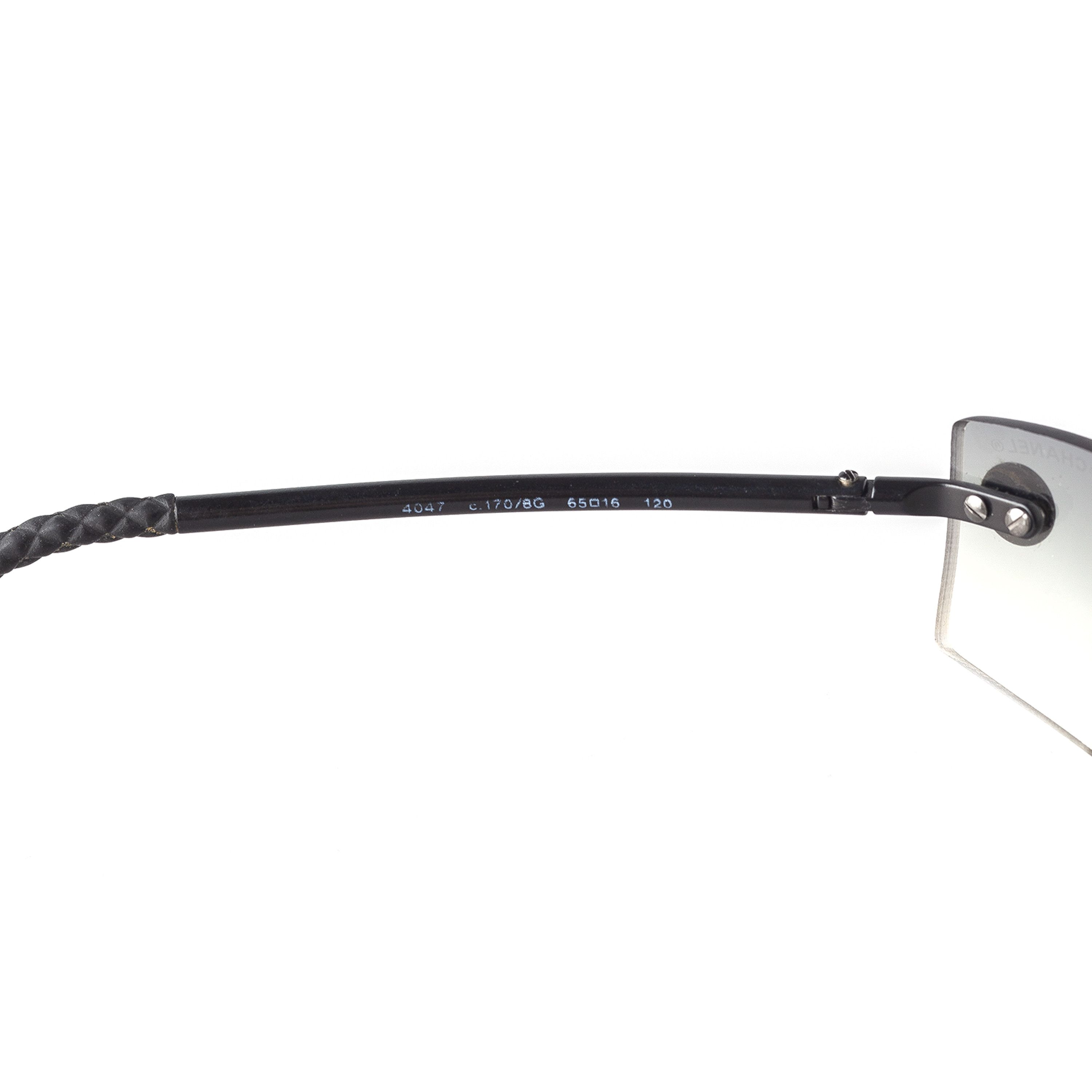 Chanel Chanel 4047 C 170/8G Vintage Rectangle Rimless Sunglasses Size ONE SIZE - 10 Thumbnail