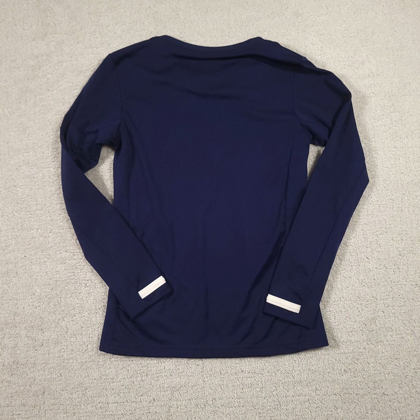 Adidas Adidas Climalite USTA Tennis Activewear Top Womens XS Blue Long Sleeve Logo Shirt Size XS / US 0-2 / IT 36-38 - 7 Thumbnail