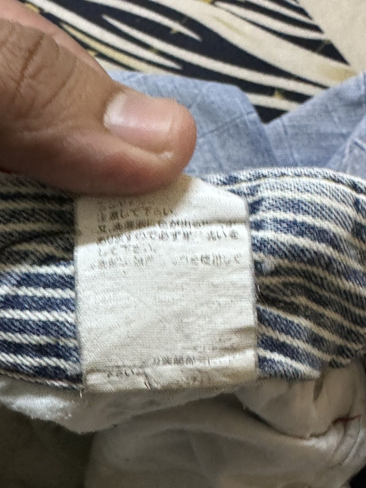 SUNSEA Vintage Sun Lucas Faded Printed Surf Distressed Denim Size US 30 / EU 46 - 12 Thumbnail