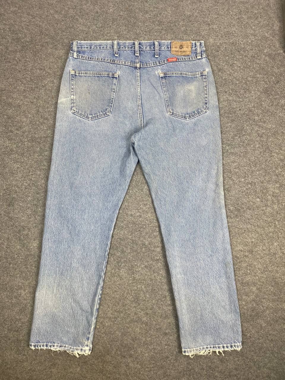 Wrangler vintage wrangler regular fit distressed denim Size US 38 / EU 54 - 1 Thumbnail
