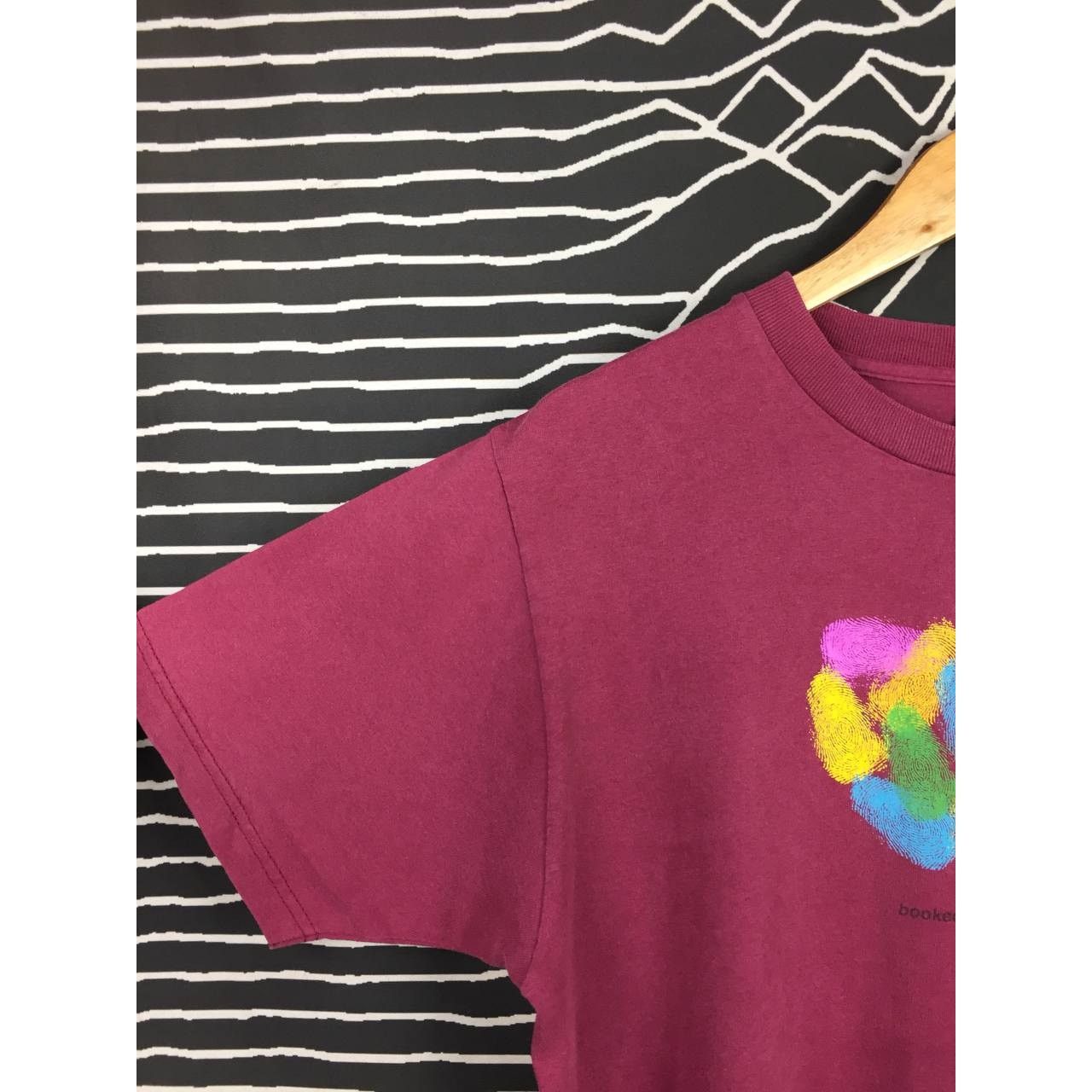 Uniqlo × Vintage Vtg 90s Uniqlo Booked For Love Made in Usa Graphic Art Tee Size US L / EU 52-54 / 3 - 7 Thumbnail