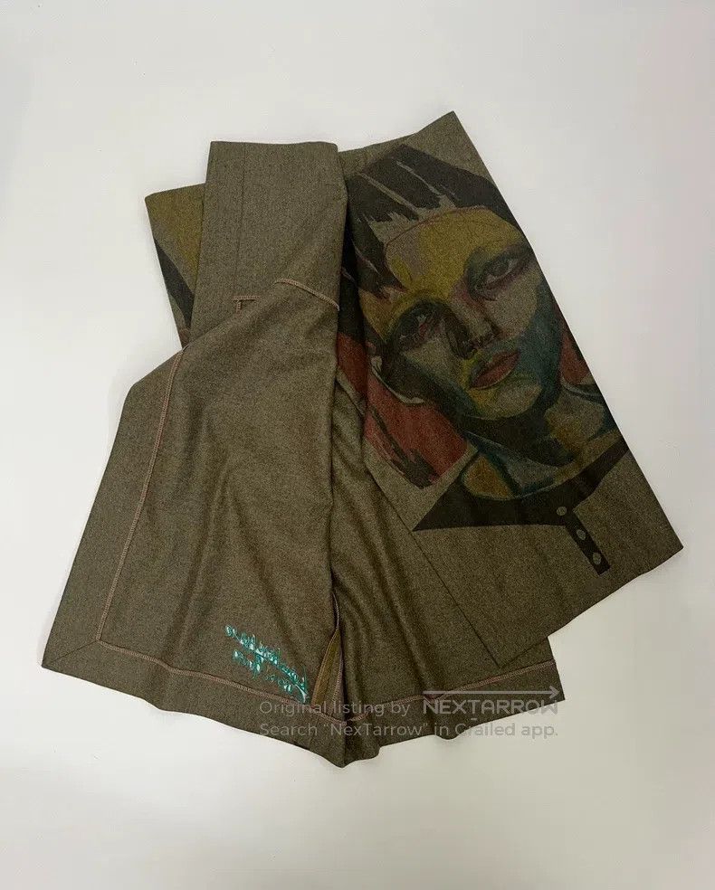 Yohji Yamamoto Yohji Yamamoto Size 2 printed maxi skirt with artistic port Size 28" / US 6 / IT 42 - 2 Thumbnail