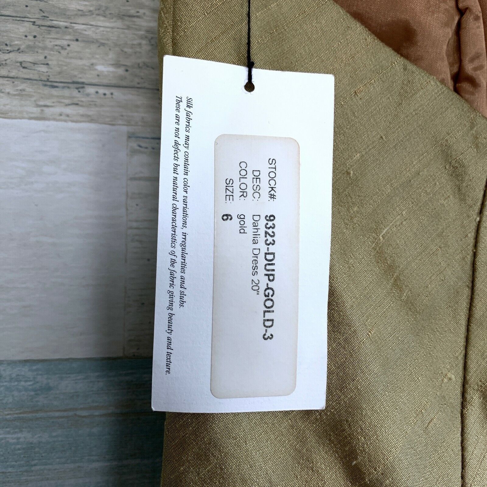 Other Siri Dupioni Pure Silk Ruched Cocktail Dress Gold Strapless Size M / US 6-8 / IT 42-44 - 9 Thumbnail