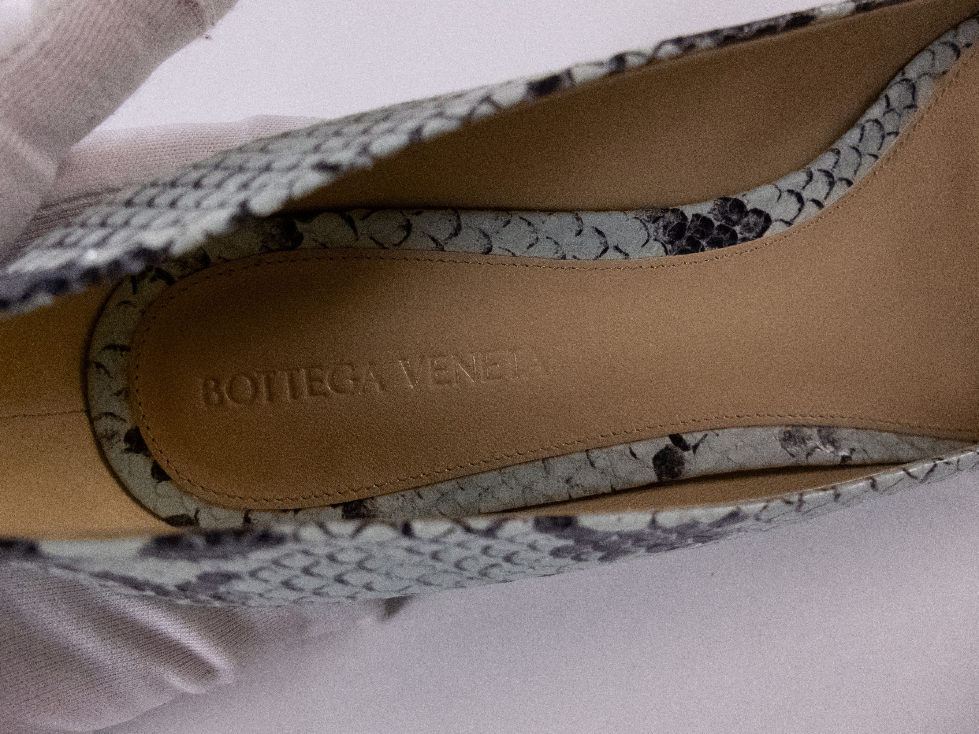 Bottega Veneta BOTTEGA VENETA Tower Flat python lambskin ballet flats 9 39 Size US 9 / IT 39 - 6 Thumbnail