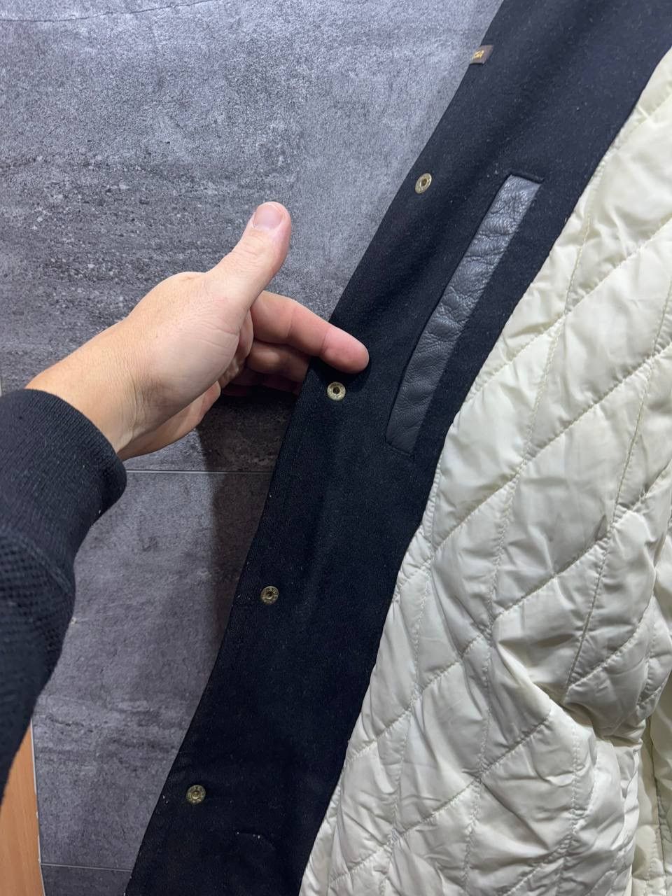 Other Rocawear Bomber Rare Jacket Black Wool Y2K Varsity Biker Size US XL / EU 56 / 4 - 21 Thumbnail