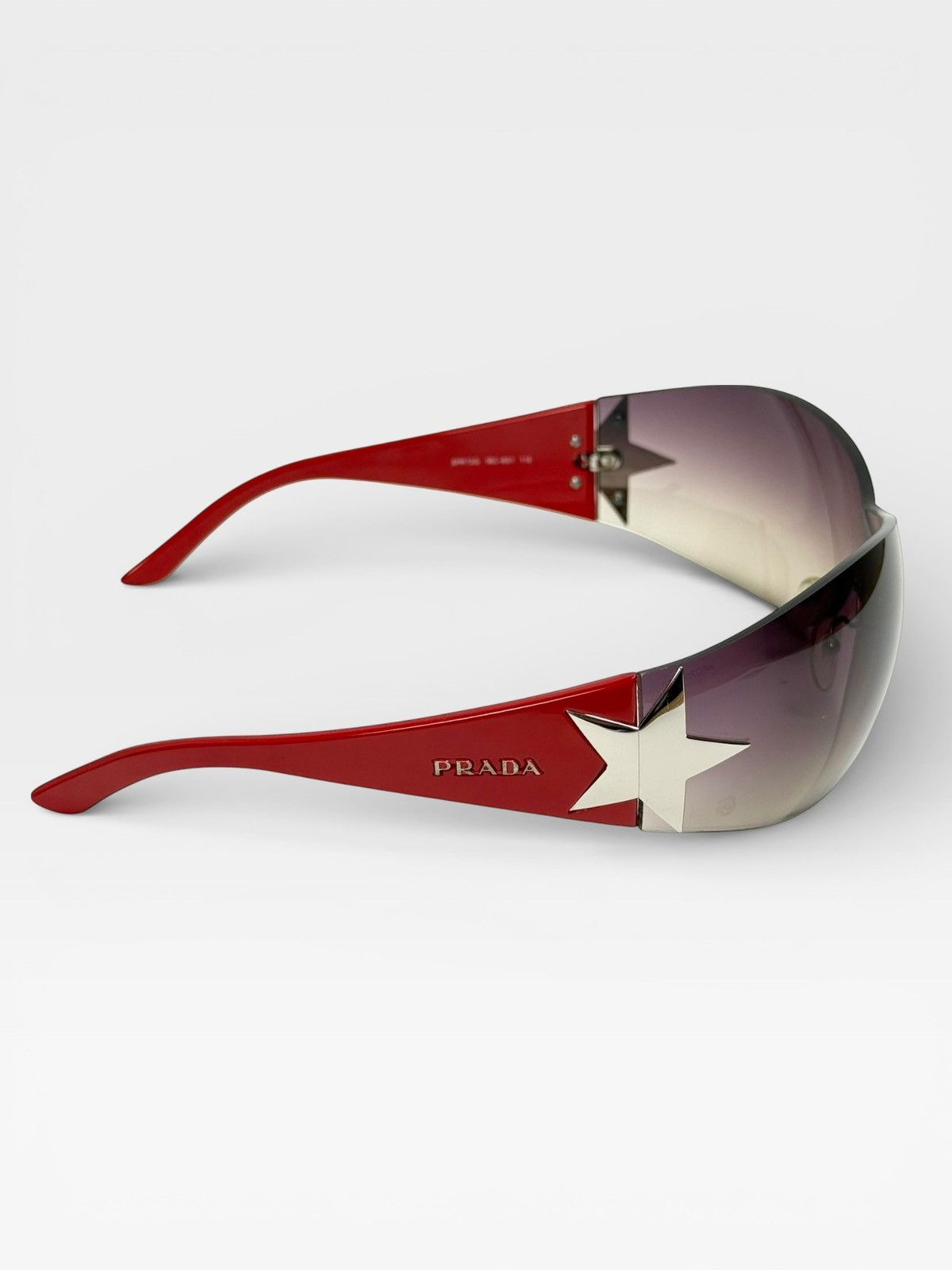 Prada Y2K ICONIC PRADA CHROME STAR SUNGLASSES Size ONE SIZE - 3 Thumbnail