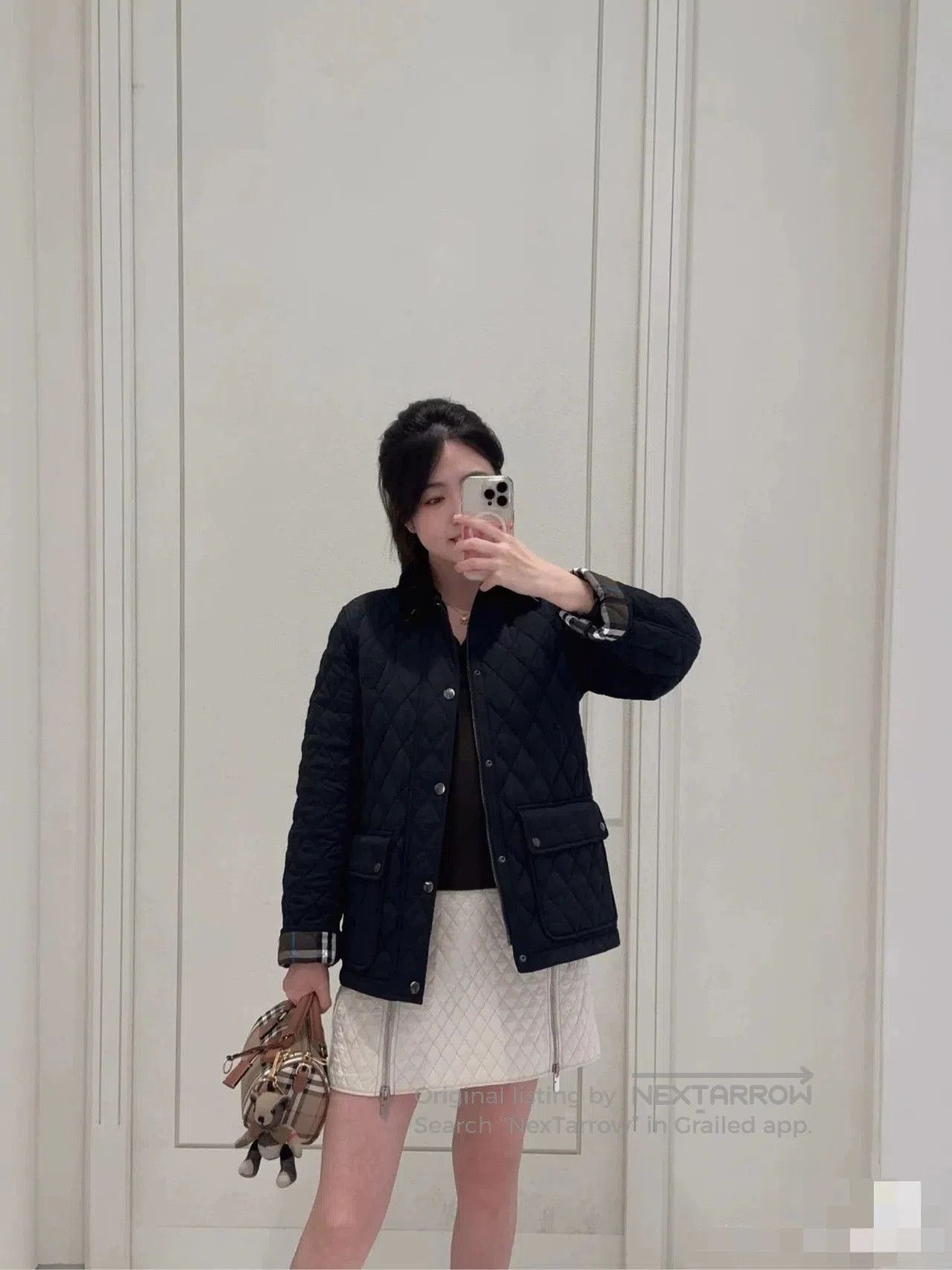 Burberry Burberry Black Diamond-Quilted Jacket. Size S / US 4 / IT 40 - 8 Thumbnail