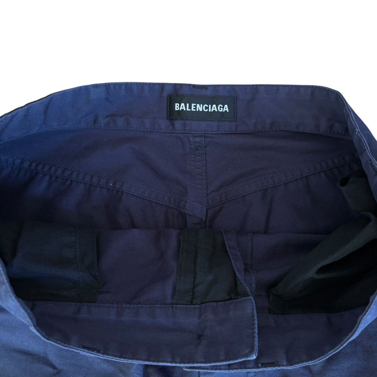Balenciaga Balenciaga Oversized Navy Work Pants Size US 30 / EU 46 - 7 Thumbnail