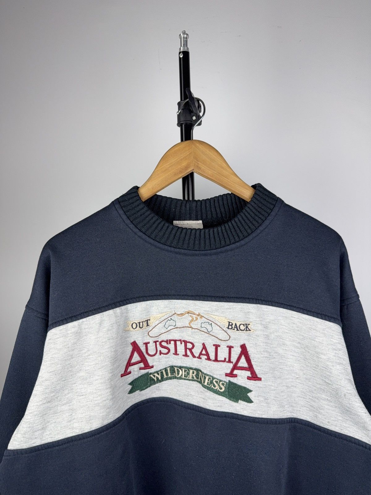 Vintage Vintage 90s Australia Wilderness Sweatshirt Navy Crewneck Size US L / EU 52-54 / 3 - 2 Thumbnail