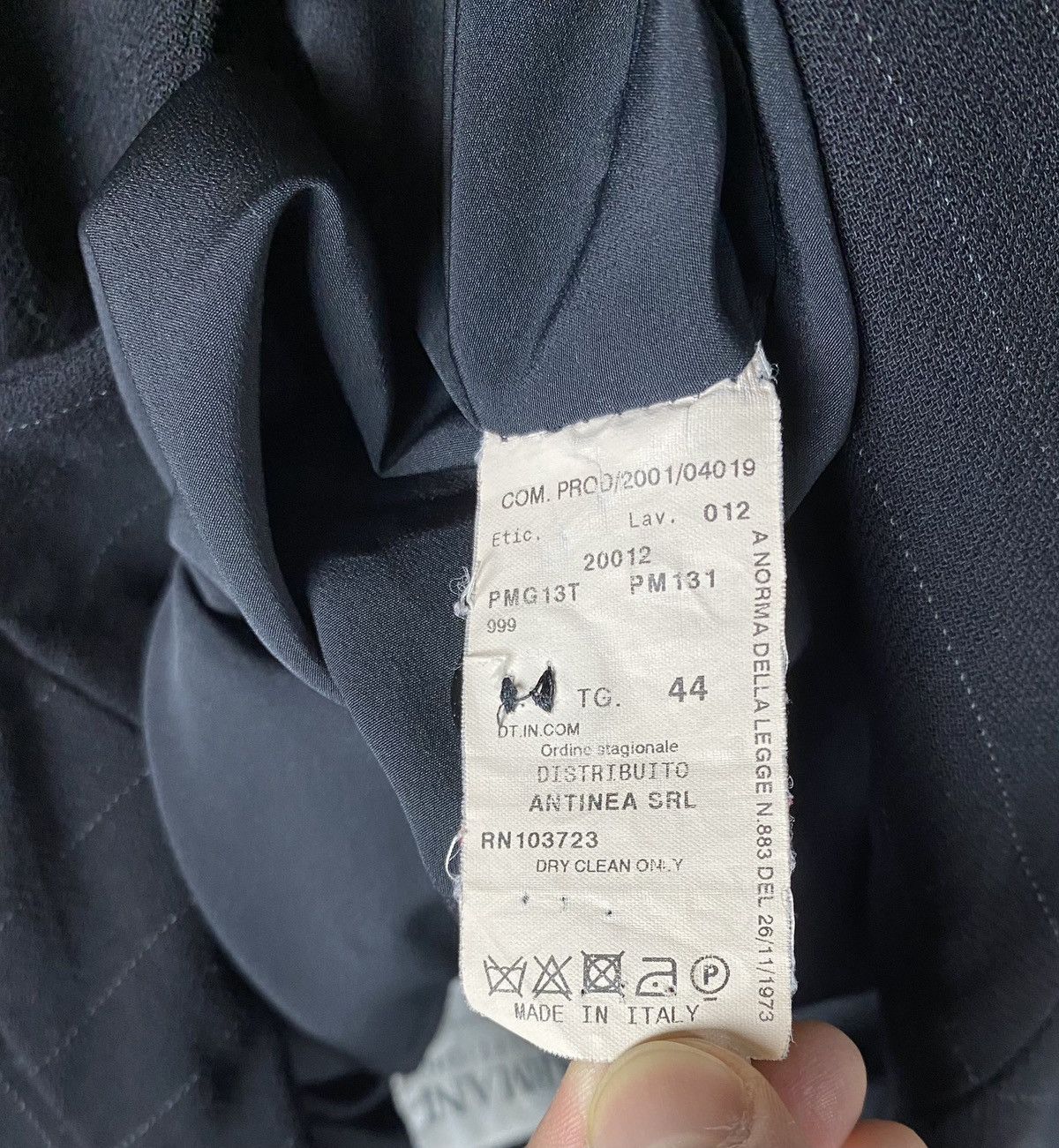 Armani Collezioni Armani collezioni vintage striped suit black wool old money Size 30" / US 8 / IT 44 - 5 Thumbnail