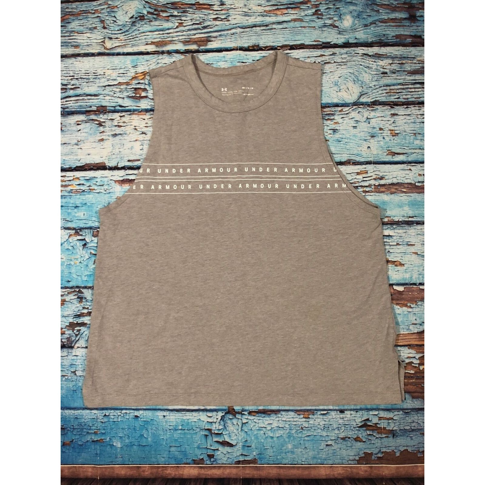 Under Armour UNDER ARMOUR Shirt WOMENS Medium Sleeveless Gray Loose Size M / US 6-8 / IT 42-44 - 2 Thumbnail