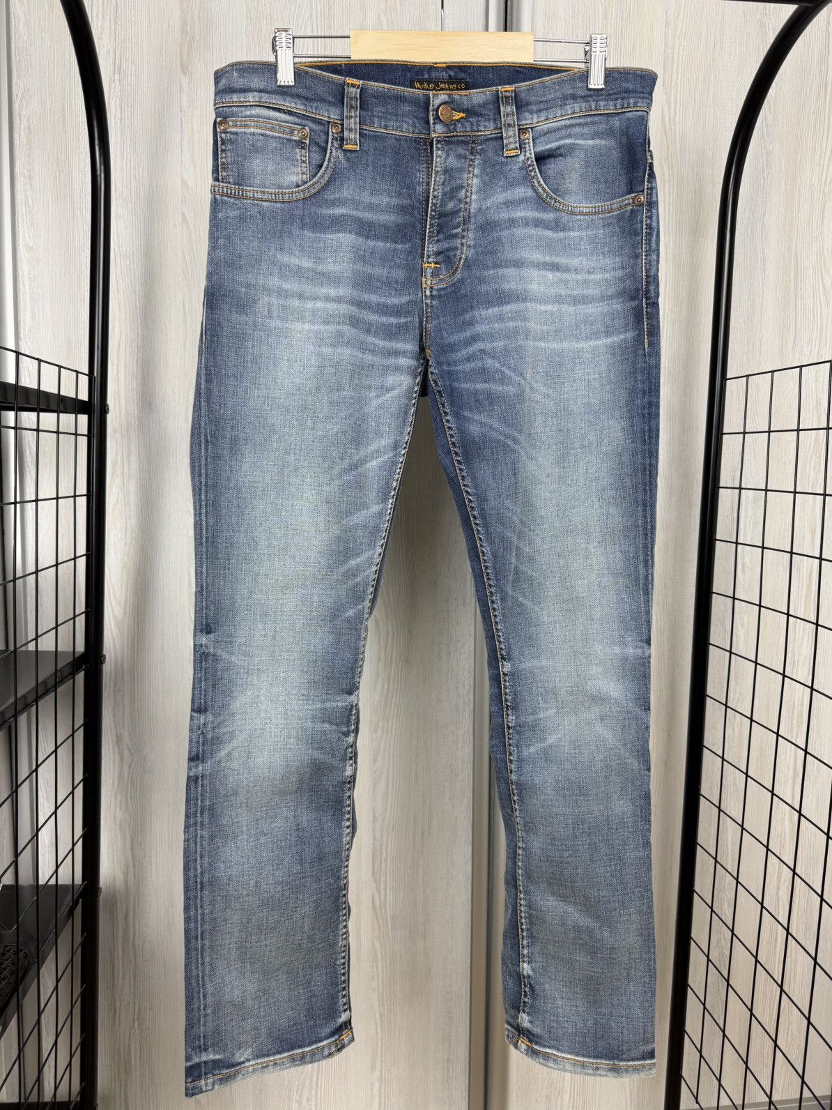 Nudie Jeans NUDIE JEANS Grim Tim Denim Jeans - Worn In Broken Pants Size US 32 / EU 48 - 2 Thumbnail