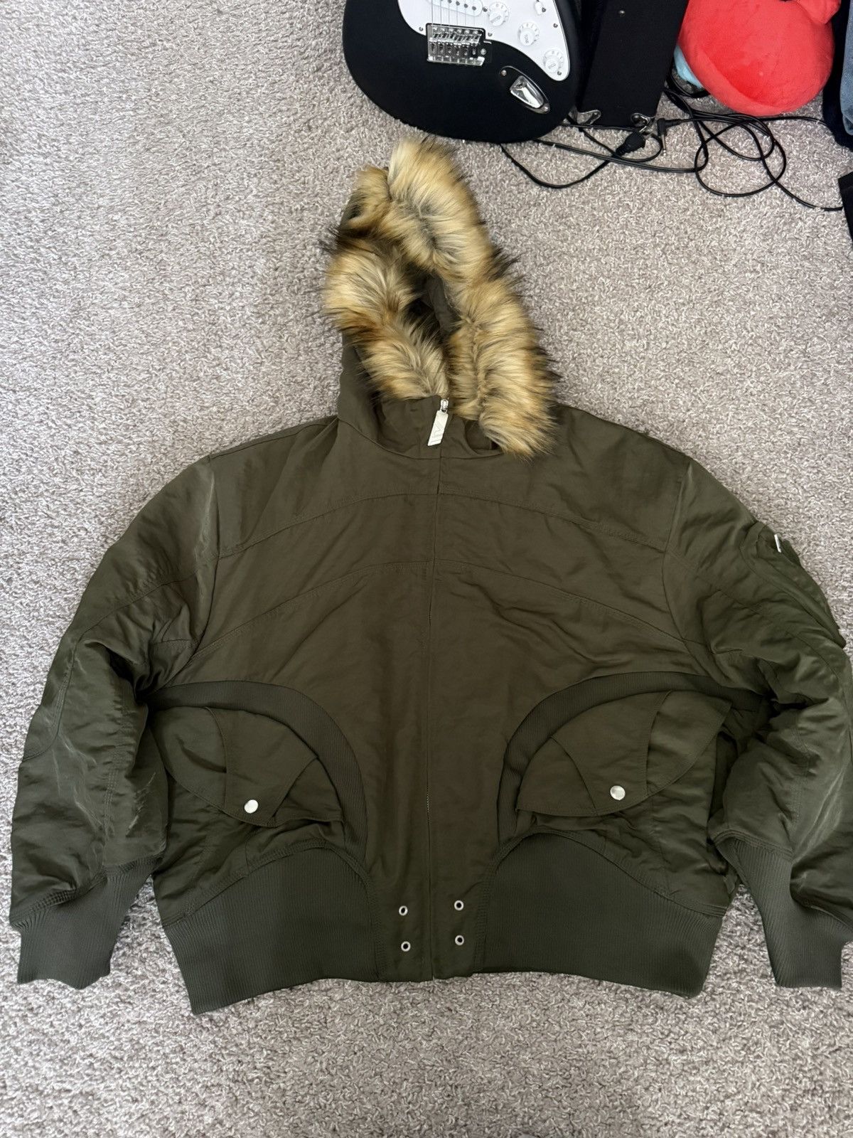 Trendt Vision Trendtvision N2B Fur Bomber Jacket Size US L / EU 52-54 / 3 - 1 Thumbnail
