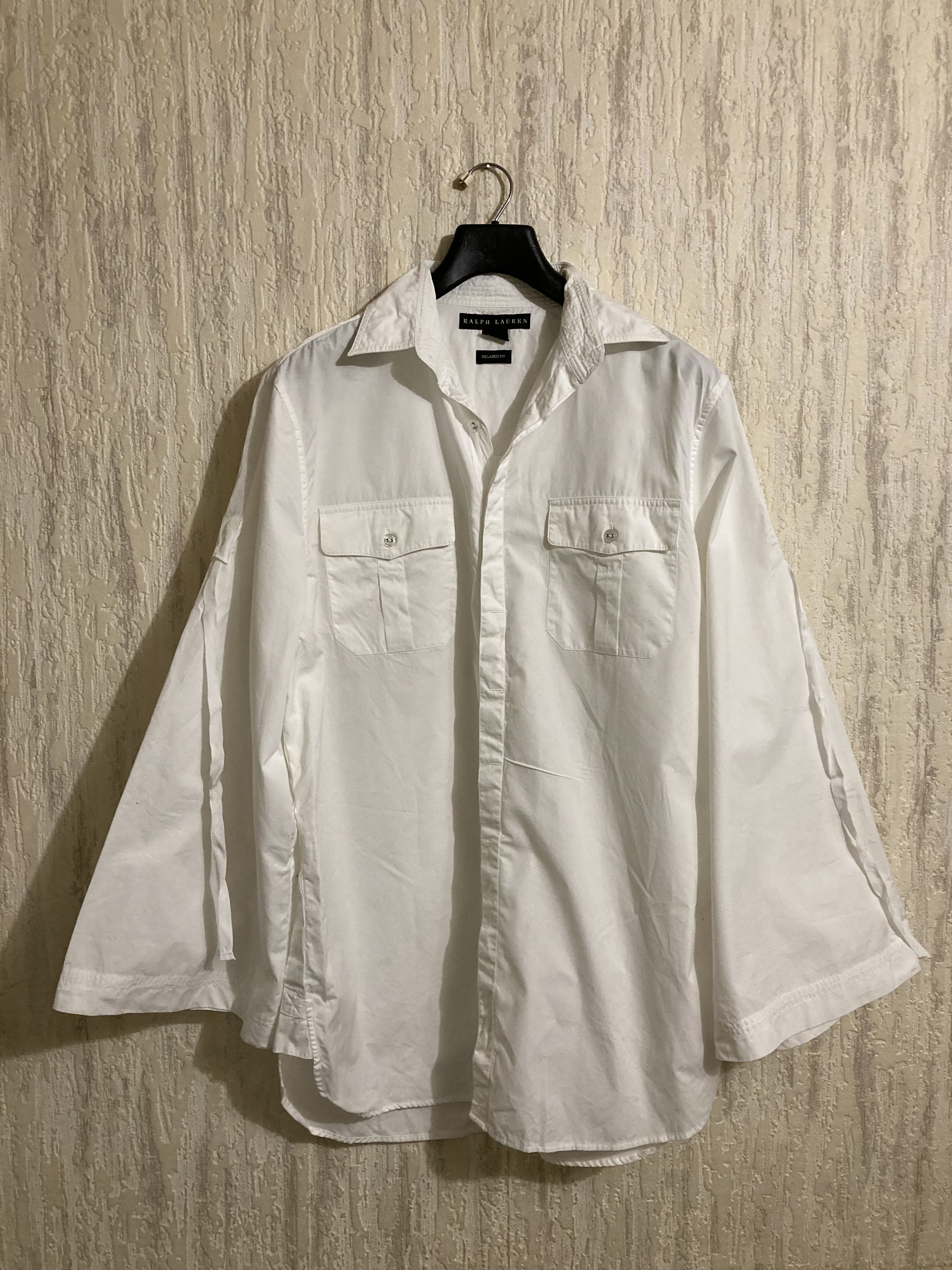 Designer × Ralph Lauren × Vintage VTG Ralph Lauren Black LabelTie-Sleeve Safari Kimono Shirt Size XL / US 12-14 / IT 48-50 - 3 Thumbnail