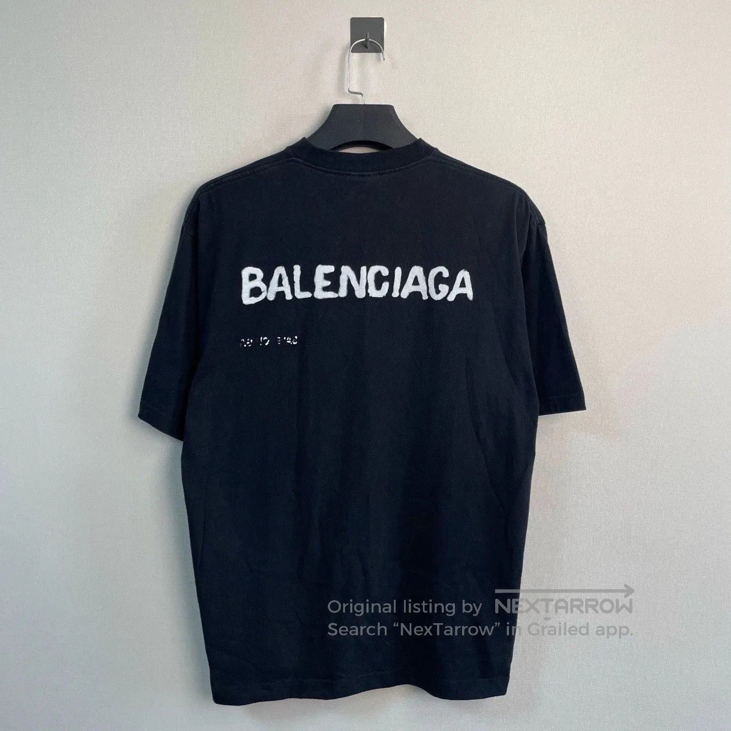 balenciaga graffiti print short sleeve t.