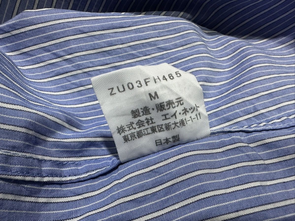 Issey Miyake 🔥Rare Vintage Zucca Issey Miyake High Collar Striped Shirt Size US M / EU 48-50 / 2 - 10 Thumbnail
