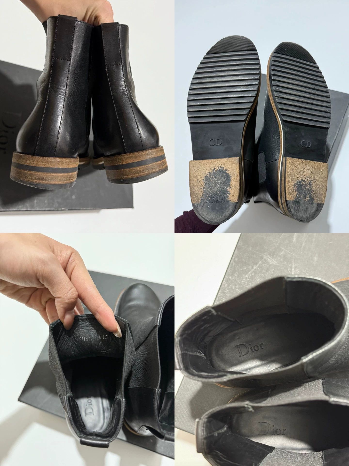 Dior Dior Grainy Calfskin Chelsea Boots FW12 KVA Show Piece Size US 8.5 / EU 41-42 - 8 Thumbnail