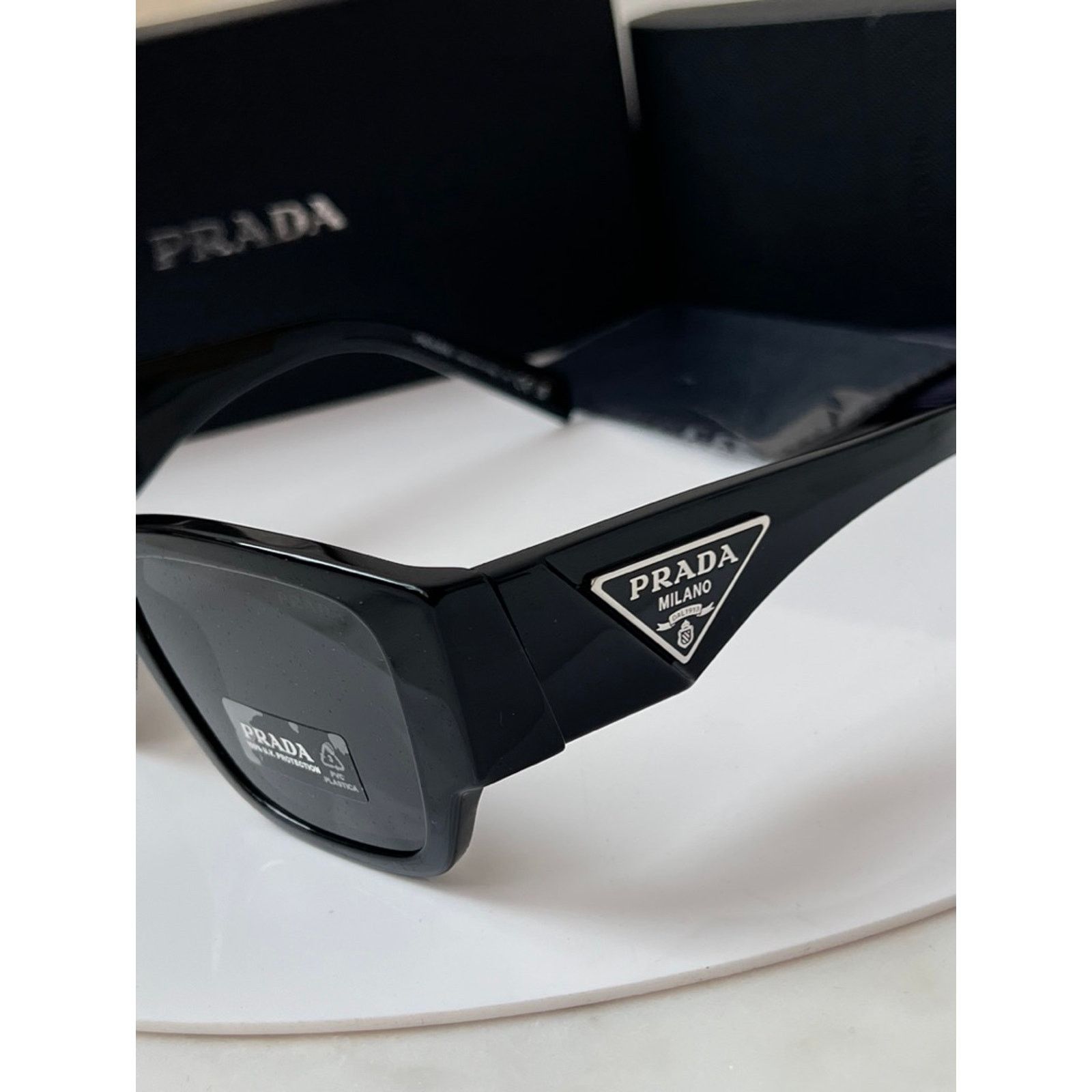 Prada NEW Prada PR10ZS Black Sunglasses Unisex $563 Size ONE SIZE - 6 Thumbnail