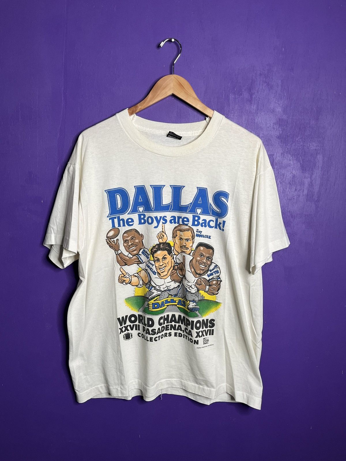 Vintage 90s Dallas cowboys Super Bowl XXVII t-shirt