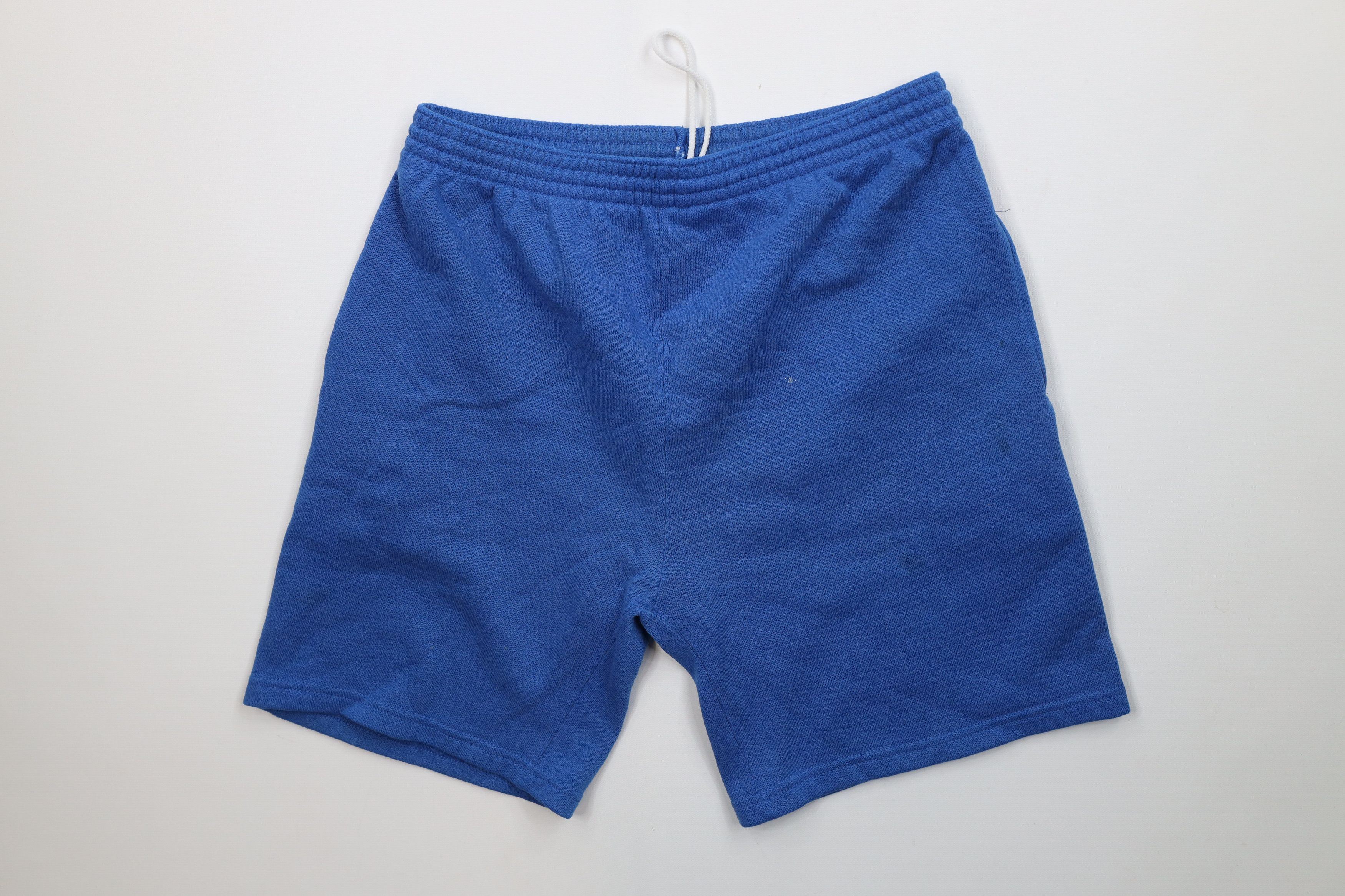 Vintage Vintage 90s Streetwear Above Knee Sweatpants Shorts Blue USA Size US 32 / EU 48 - 1 Thumbnail