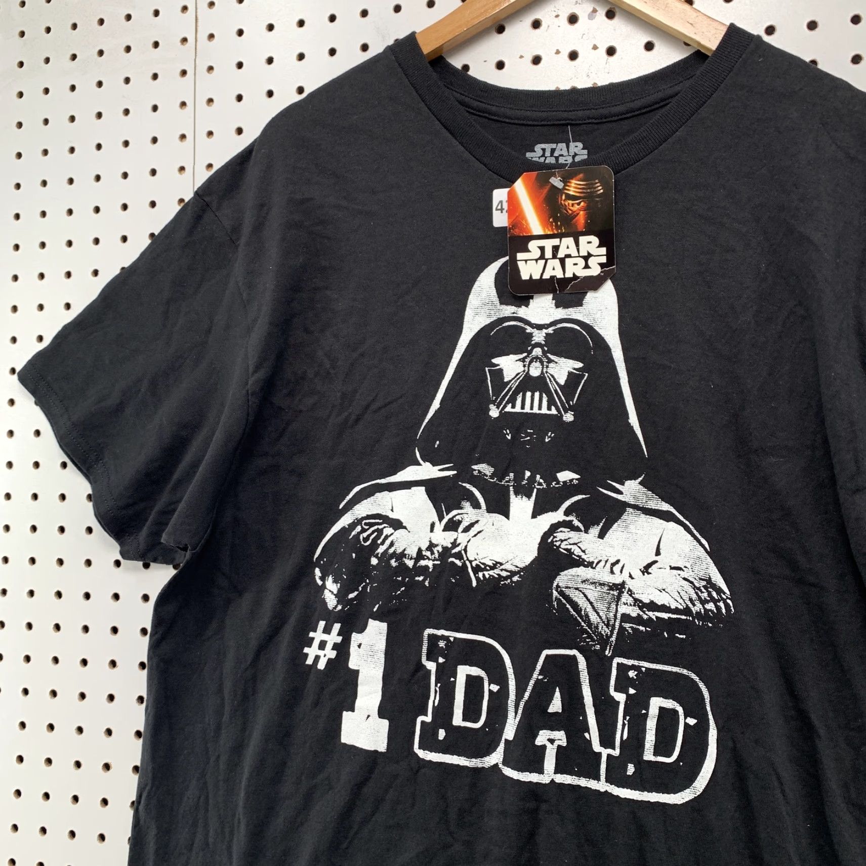 Star Wars NEW #1 Dad Star Wars Darth Vader Mens XL Black Short Sleeve T Shirt NWT Size US XL / EU 56 / 4 - 7 Thumbnail