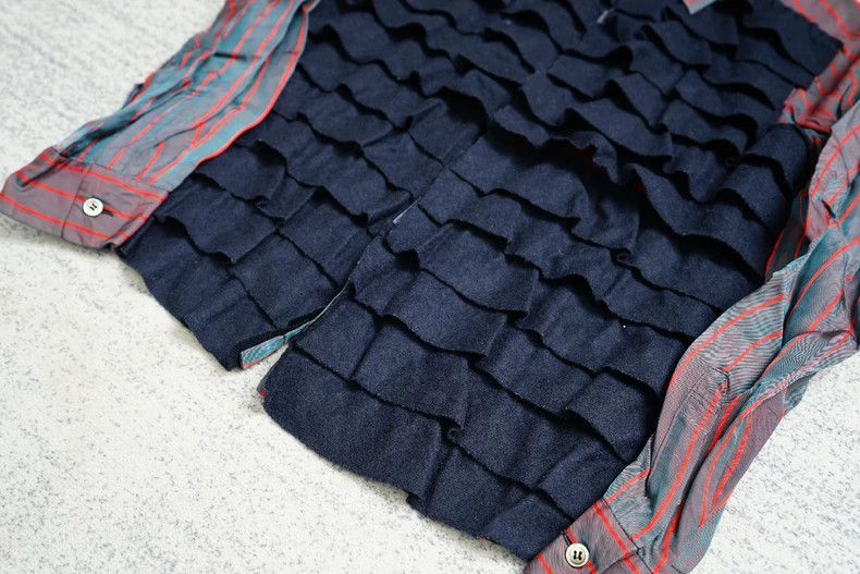 Comme des Garcons comme des garcons pleated front patchwork rayon shirt 2505- Size US S / EU 44-46 / 1 - 4 Thumbnail