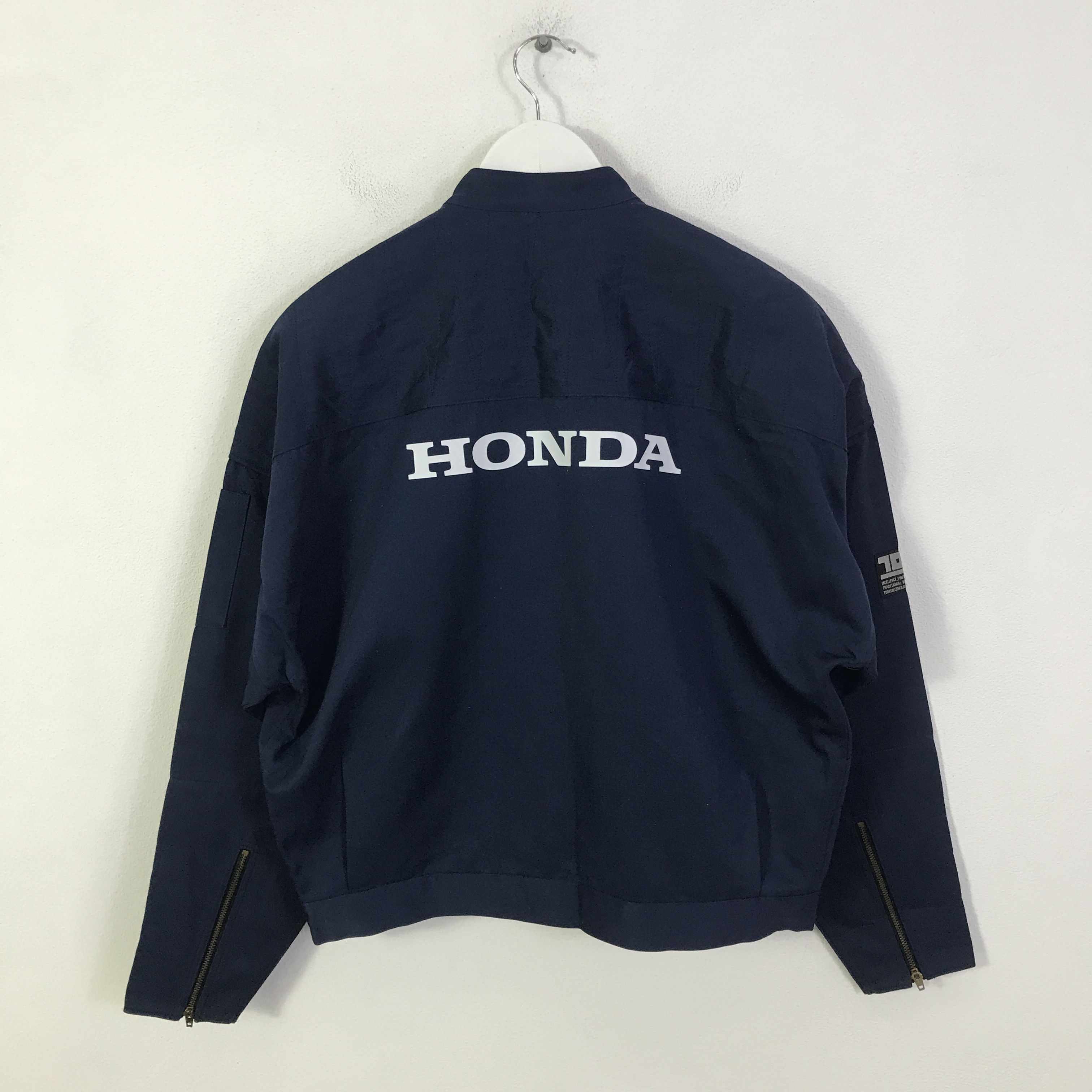 Japanese Brand Vtg Honda Racing navy Custom Jacket K122B7 Size US M / EU 48-50 / 2 - 1 Thumbnail