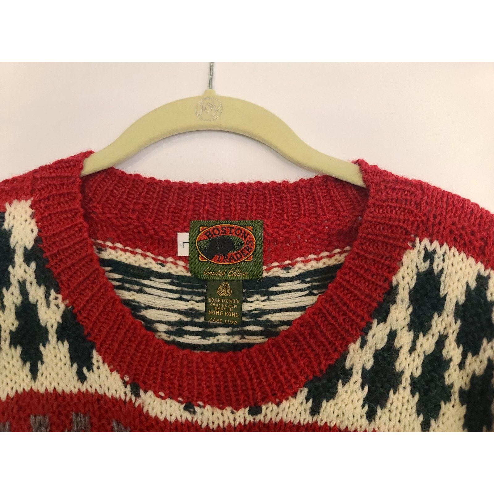 Boston Traders Vintage Boston Traders Mens Limited Edition Wool Sweater L Size US L / EU 52-54 / 3 - 4 Thumbnail