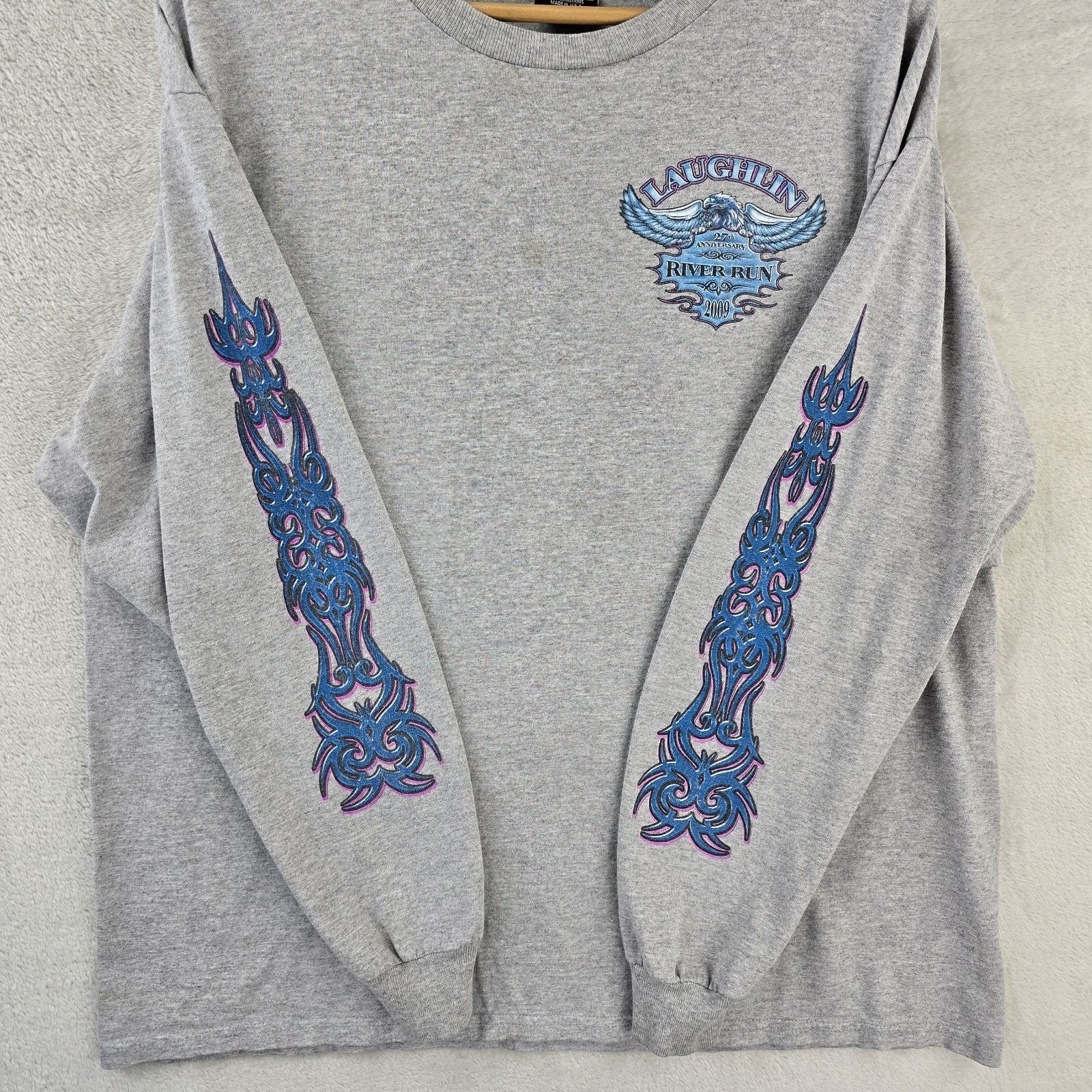 Other Laughlin River Run Shirt XL Biker Long Sleeve Eagle Y2K Size US XL / EU 56 / 4 - 3 Thumbnail