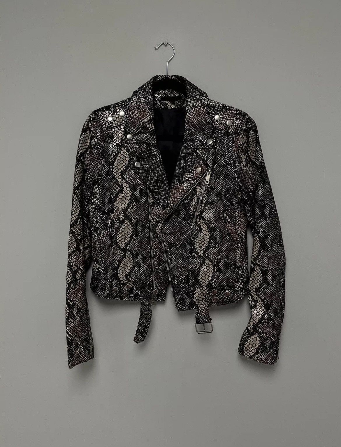 Blk Dnm Snakeskin jacket. Small Size S / US 4 / IT 40 - 12 Thumbnail