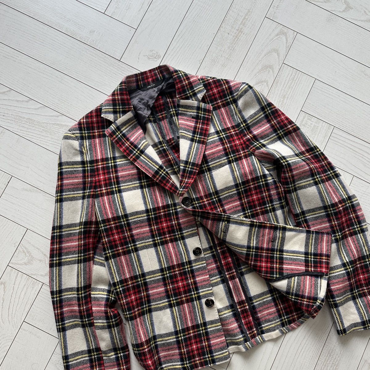 R13 R13 New York tartan wool blazer Tucked boyfriend USA luxury Size M / US 6-8 / IT 42-44 - 3 Thumbnail