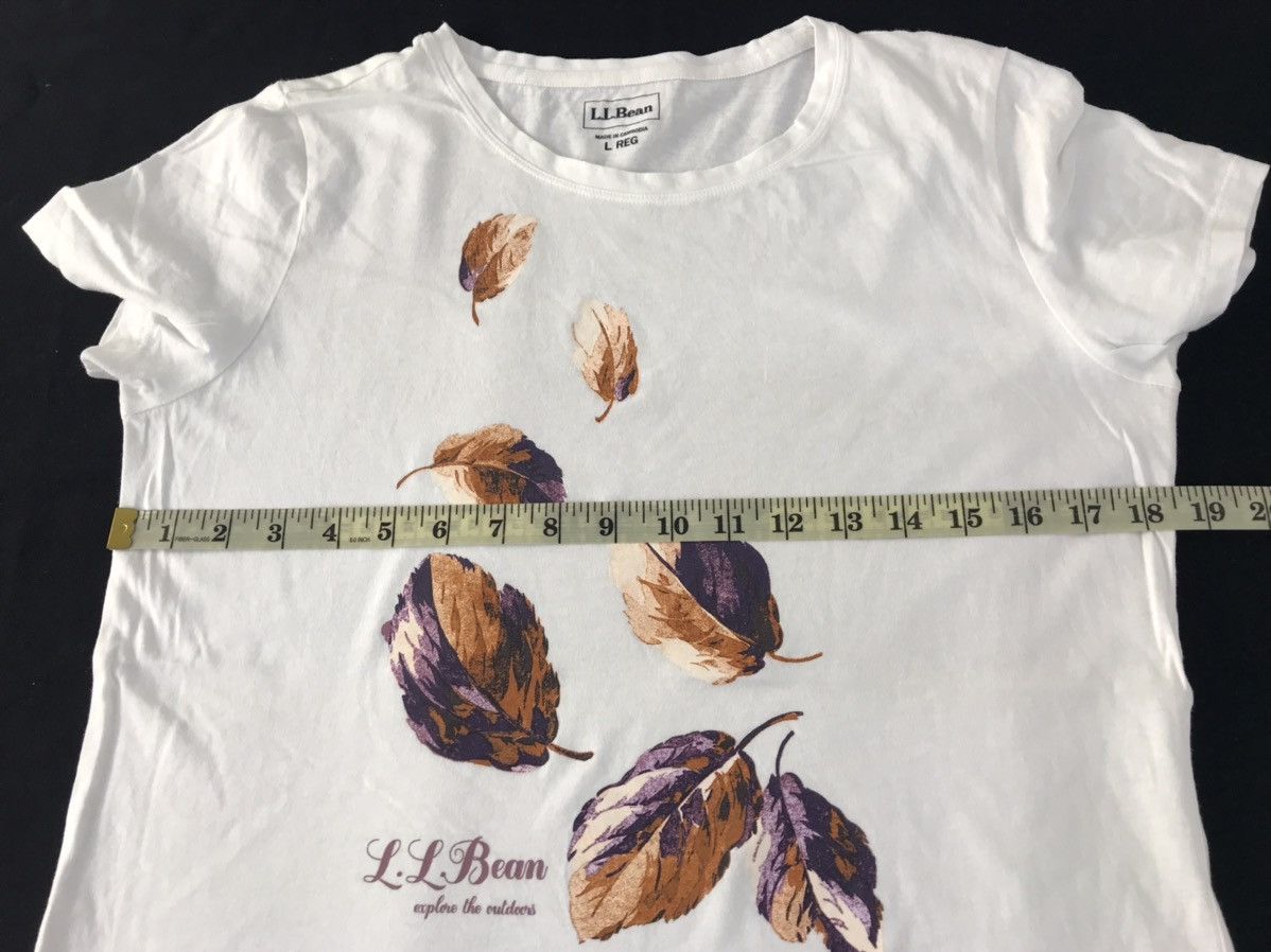 L.L. Bean LL Bean Explore The Outdoor Falling Dead Leave Logo Tee Size L / US 10 / IT 46 - 9 Thumbnail