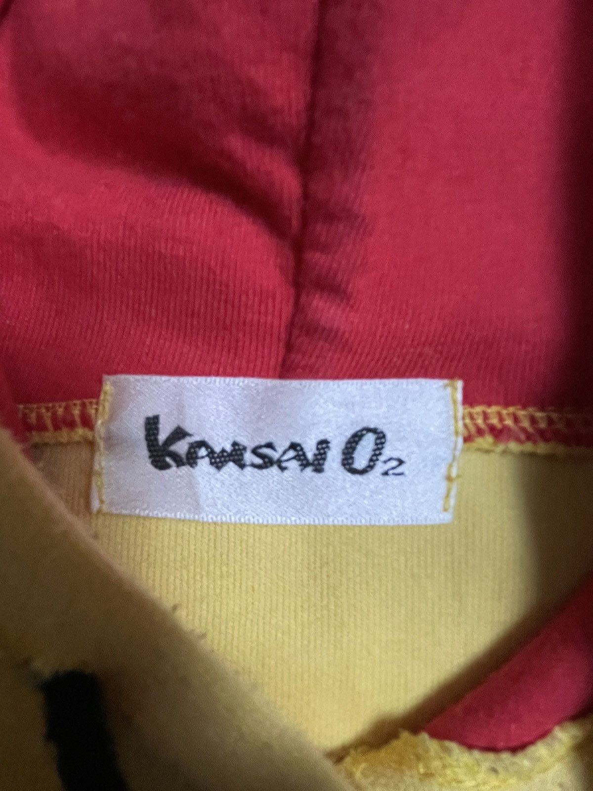 Kansai Yamamoto Vintage Kansai Yamamoto O2 Big Face Kabuki Oversized Hoodie Size US L / EU 52-54 / 3 - 6 Thumbnail