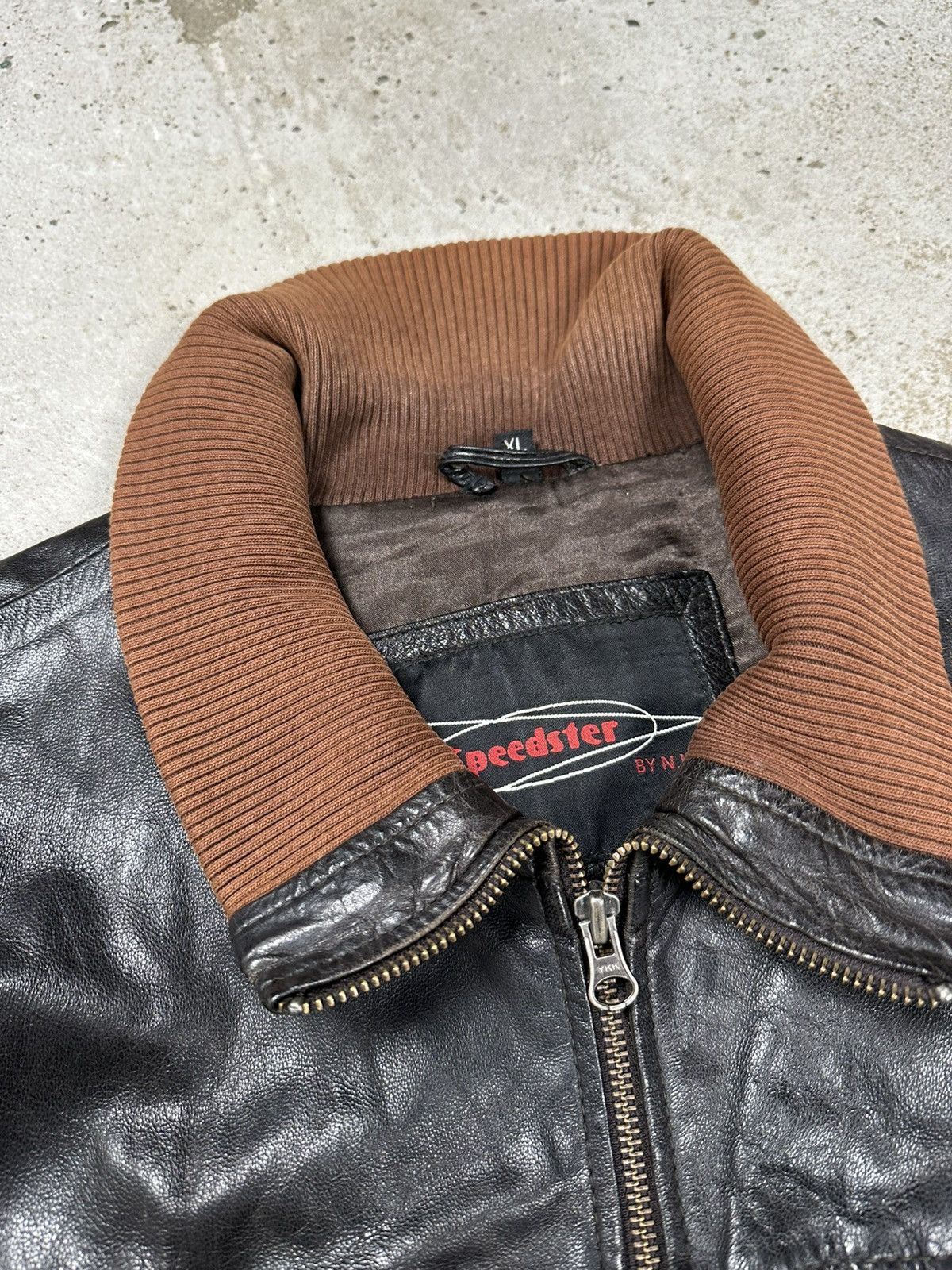 Vintage Vintage Y2K Utility Leather Black Bomber Flyers Jacket Size US L / EU 52-54 / 3 - 7 Thumbnail