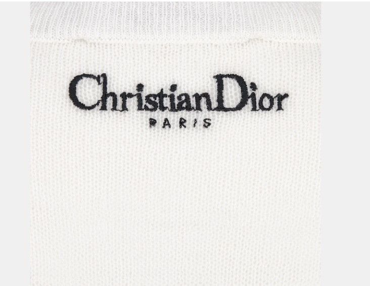 Dior o1w1db10225 414S44 Short-Sleeved Sweater in Black & White Size S / US 4 / IT 40 - 3 Thumbnail