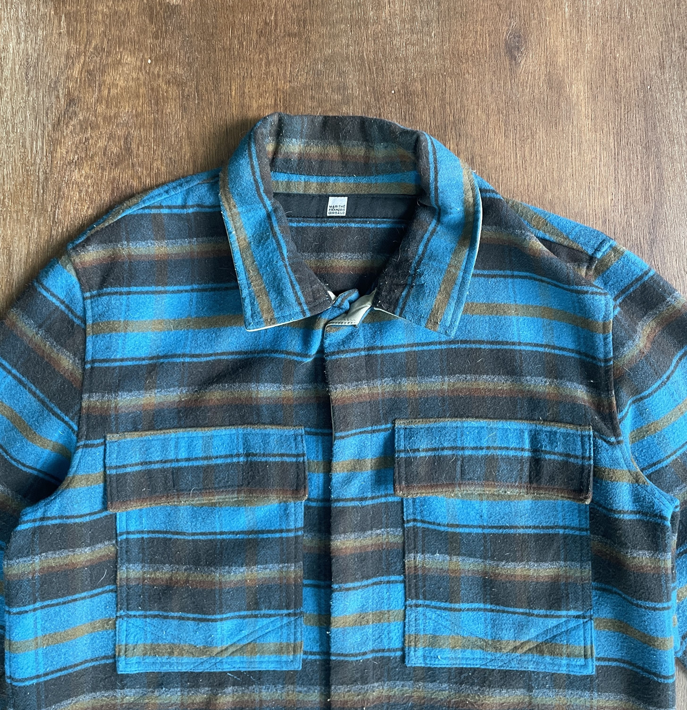 Marithe + Francois Girbaud Marithe + Francois Girbaud Striped Jacket Blue Black Size US M / EU 48-50 / 2 - 5 Thumbnail