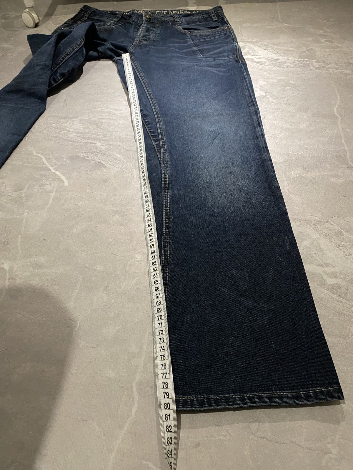 Japanese Brand Archive Distressed Washed Darkwear Slim / Number Nine Style Size US 33 - 13 Thumbnail