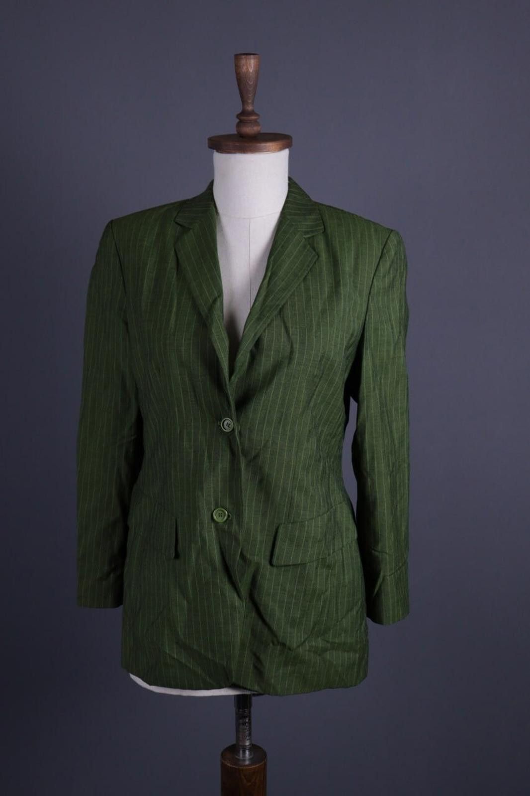 Christian Dior Monsieur Mondi Green Wool Mohair Coat Blazer Jacket Size 38 Size M / US 6-8 / IT 42-44 - 1 Thumbnail