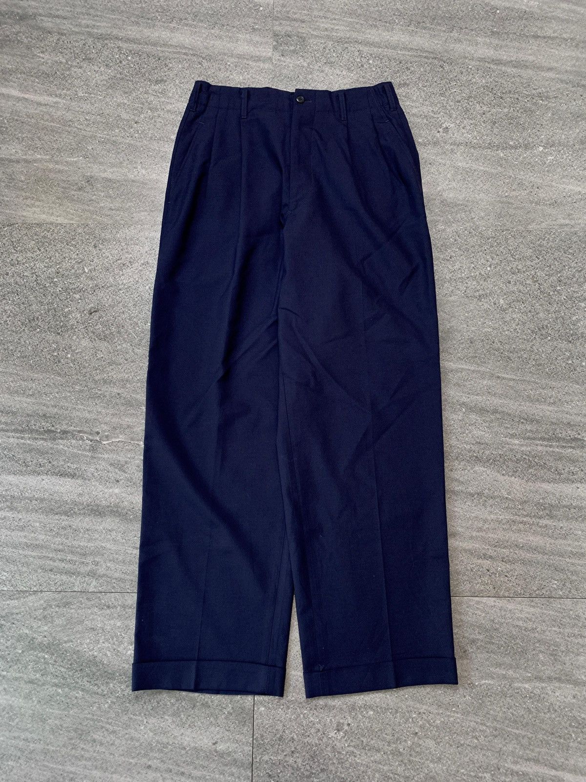 Yohji Yamamoto FREE TAX! Wideleg Cuffed Trousers- 29” Size US 29 - 2 Thumbnail