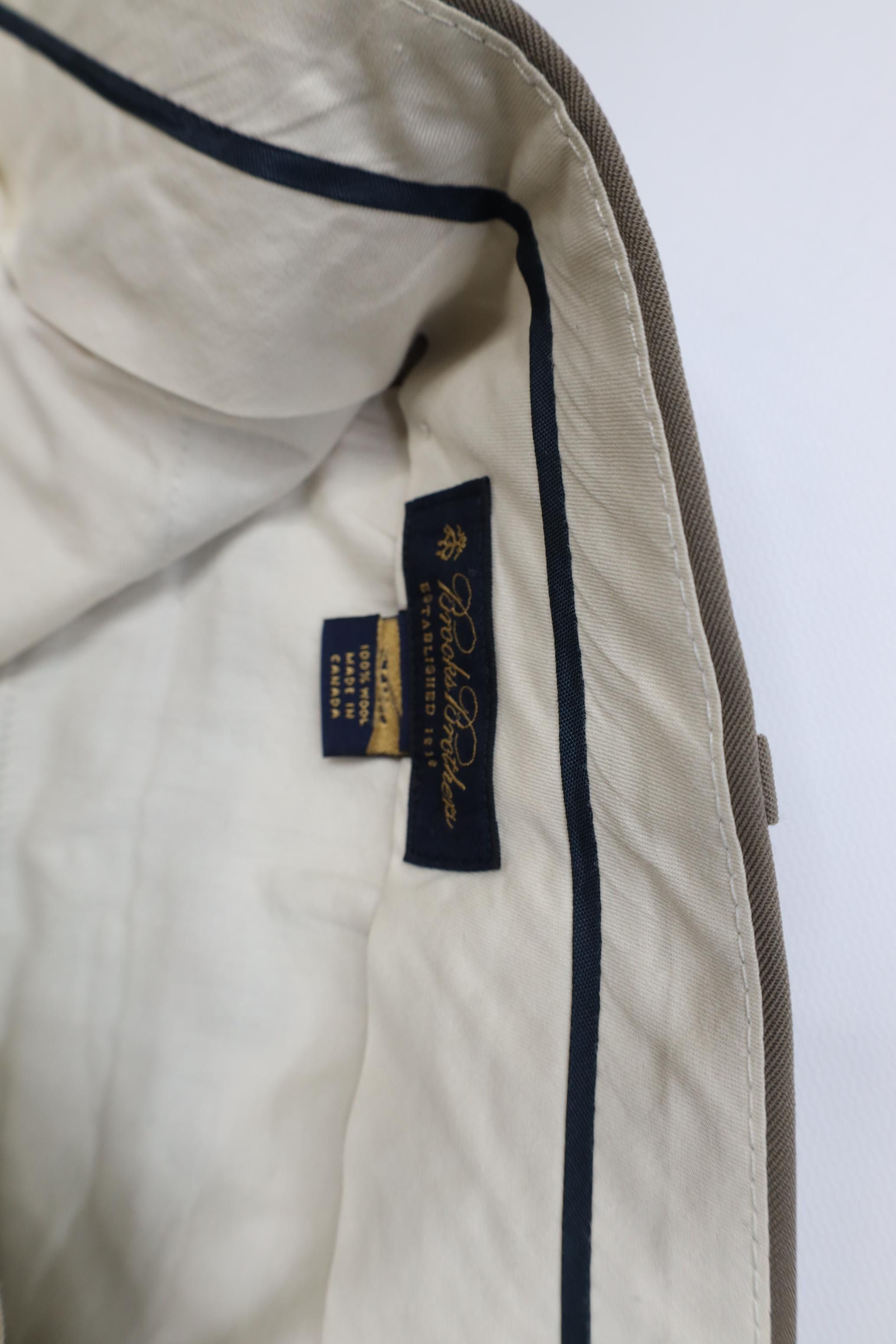 Brooks Brothers Vintage 90s Y2K Brooks Brothers Wide Leg Chino Pants Brown Size US 34 / EU 50 - 7 Thumbnail