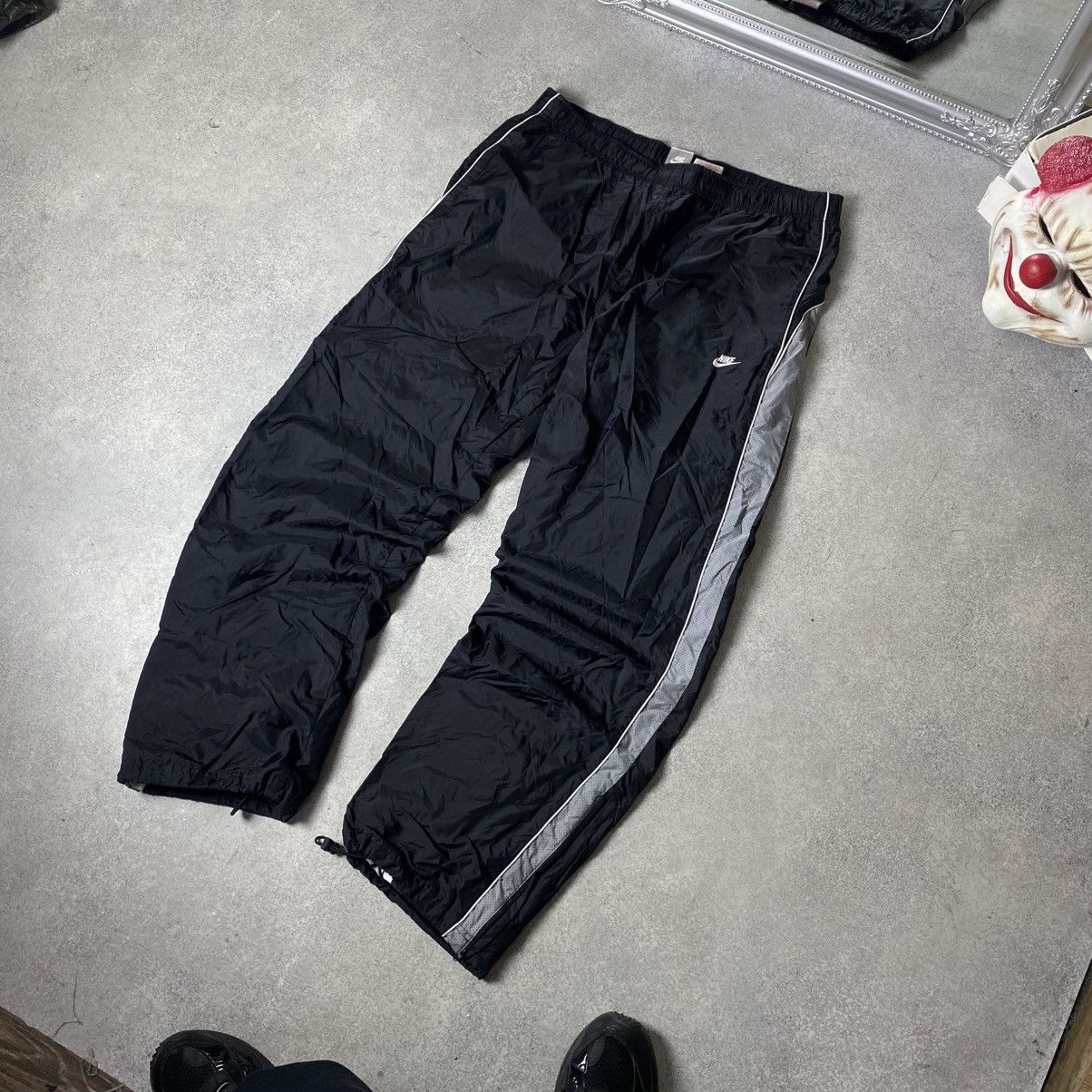 Nike Vintage Nike Track Pants 00s Swoosh Nylon Y2K Drill Size US 38 / EU 54 - 2 Thumbnail