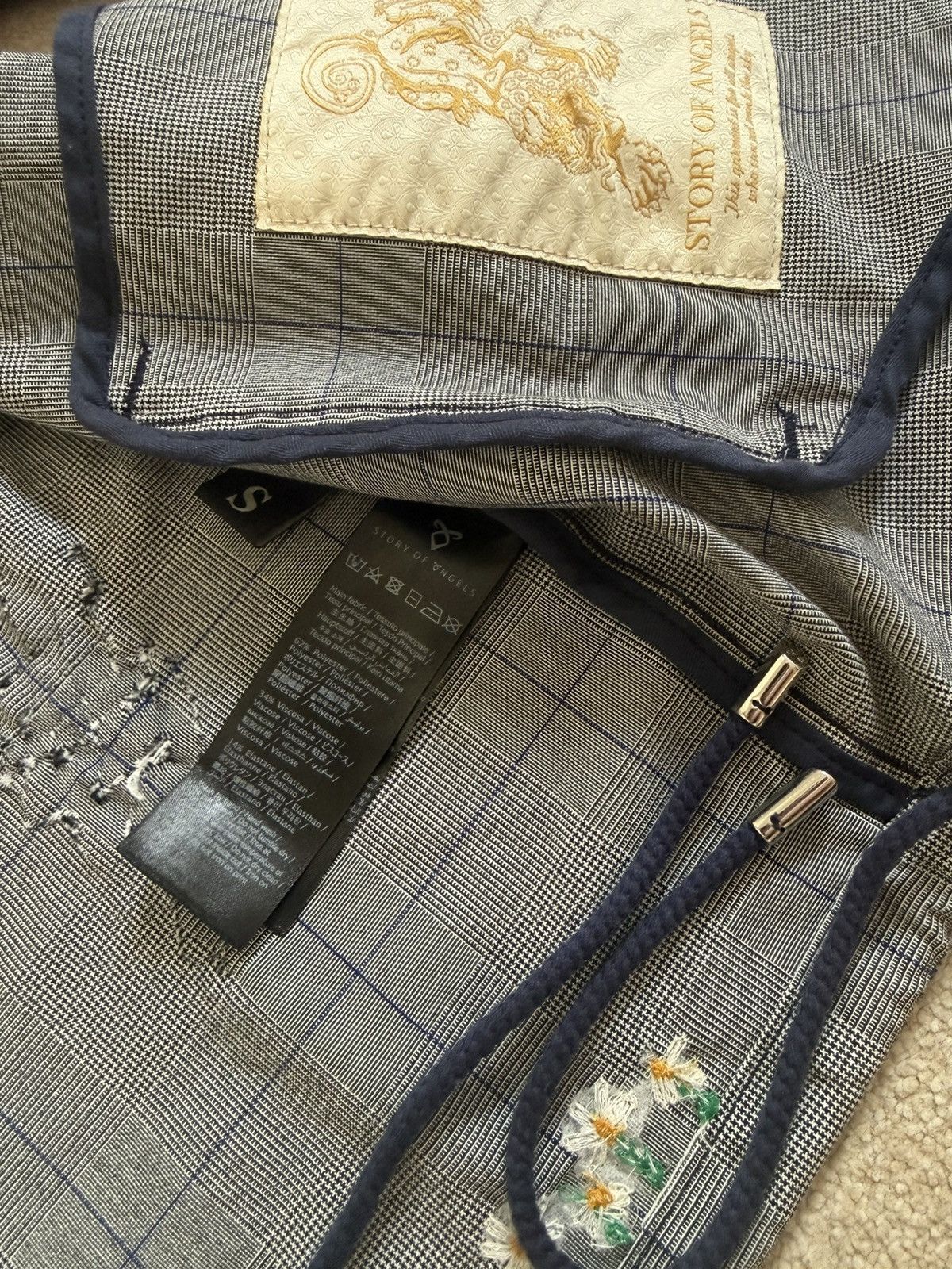 Other Paint Splatter Plaid Jacket Archive Streetwear Size US S / EU 44-46 / 1 - 4 Thumbnail