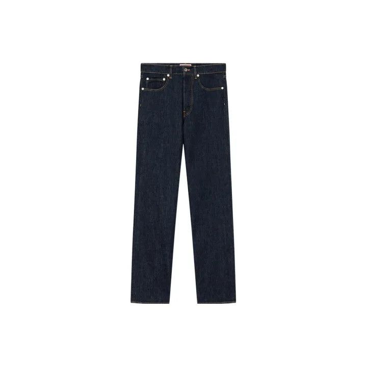 Kenzo KENZO SS23 Blue Logo Denim Pants for Men 0079 Size US 32 / EU 48 - 1 Thumbnail
