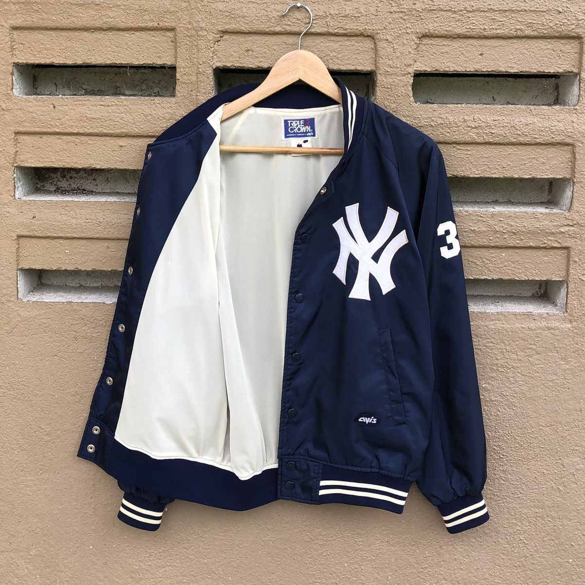 New York Yankees Vintage New York Yankess NBA Satin Varsity Jacket Size US M / EU 48-50 / 2 - 2 Thumbnail