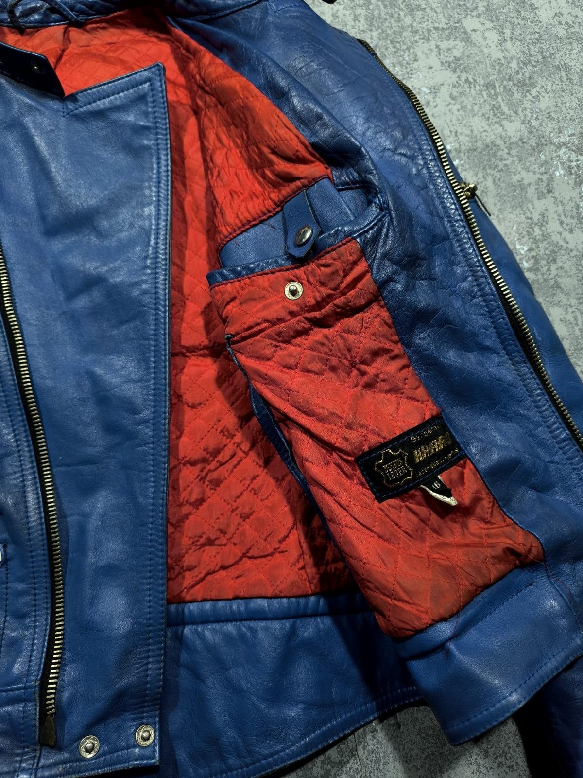 Genuine Leather vtg moto trashed leather jacket racer balenci demna gvsalia Size US M / EU 48-50 / 2 - 10 Thumbnail