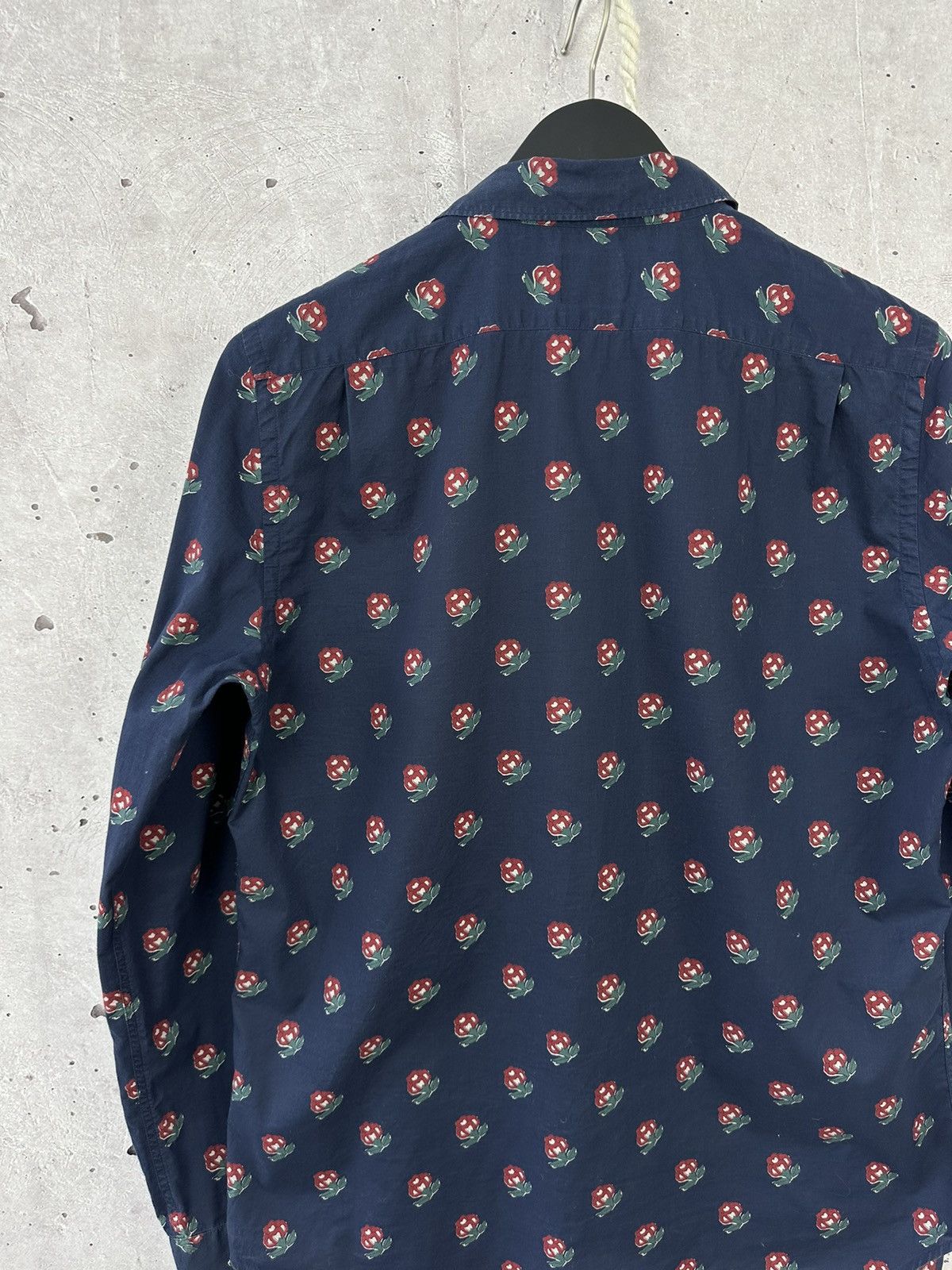 Designer × Paul Smith Paul Smith Tailored Fit Floral Cotton Long Sleeve Shirt Size US L / EU 52-54 / 3 - 6 Thumbnail